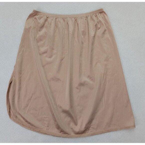 Vassarette Women's Skirt Half Slip Size Medium Beige Nylon - Picture 13 of 13